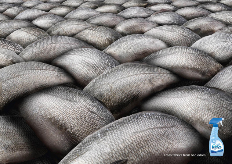 德國紡必適空氣清新產品平面創意廣告：魚-上海品牌策劃公司