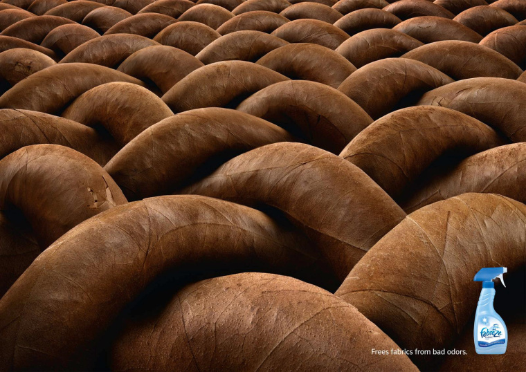 德國紡必適空氣清新產品平面創意廣告：雪茄-上海品牌策劃公司