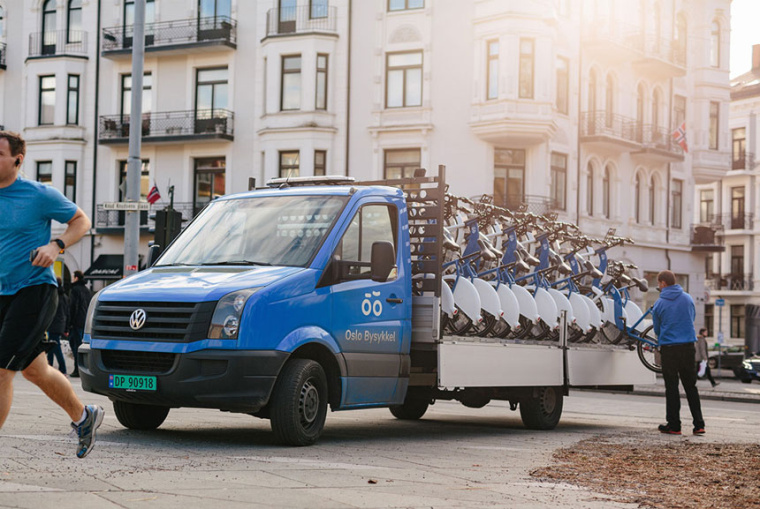 奧斯陸城市共享單車自行車logo設計-上海Logo設計公司-上海品牌設計公司