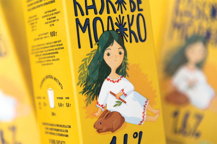烏克蘭 Fairy Milk 牛奶品牌包裝設計升級“童話插畫”風-上海包裝設計公司