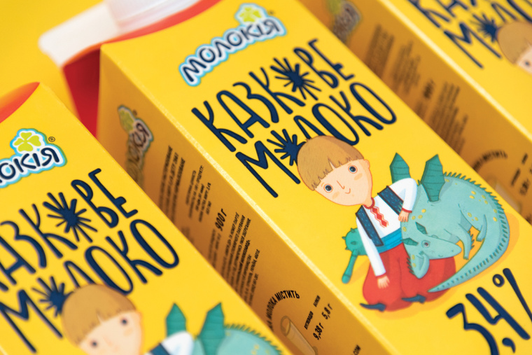 烏克蘭 Fairy Milk 牛奶品牌包裝設計升級“童話插畫”風-上海包裝設計公司