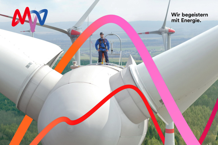 MVV Energie能源公司能量循環logo設計品牌VI形象設計-上海品牌設計公司