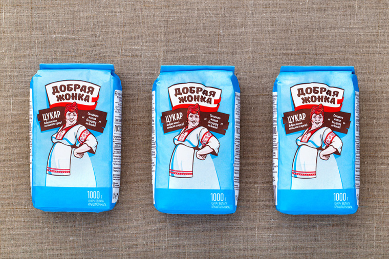 “好妻子”形象人物插畫篇面粉豆子雜糧塑料袋包裝設(shè)計-上海包裝設(shè)計公司