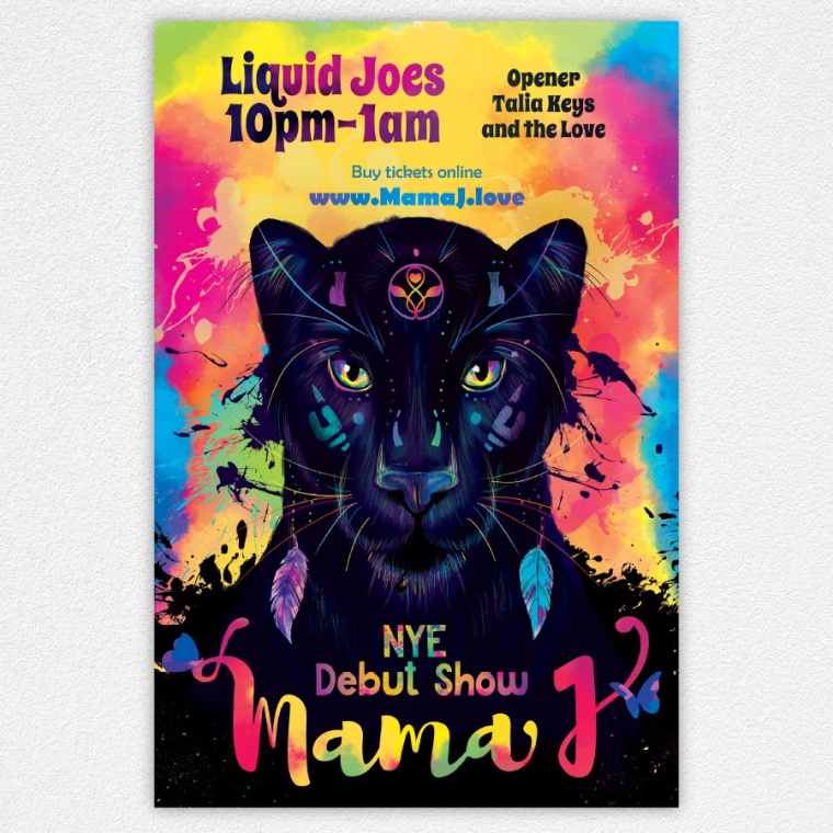 黑豹貓平面海報設計-對比-美感平面設計的7個基本原則--上海平面設計公司