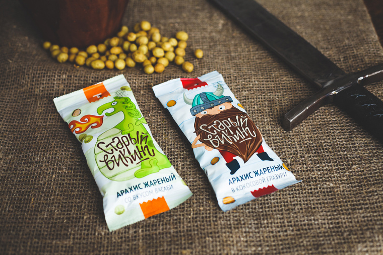 維京海盜品牌花生休閑食品包裝設計“海盜插畫設計篇”-上海包裝設計公司欣賞