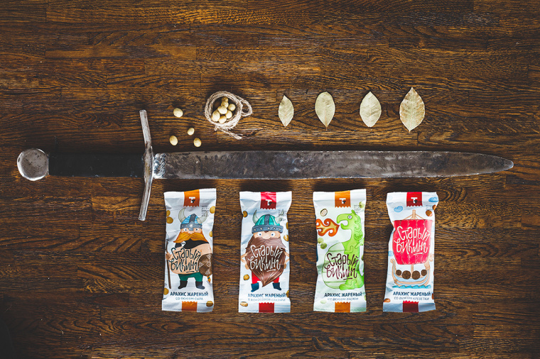 維京海盜品牌花生休閑食品包裝設計“海盜插畫設計篇”-上海包裝設計公司欣賞