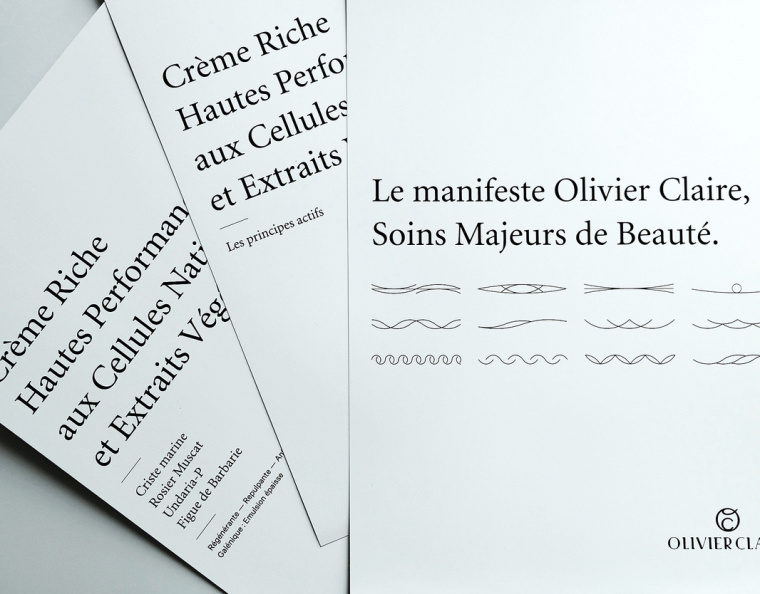 olivier claire 草本護膚品高端奢侈品牌視覺形象設計-VI設計