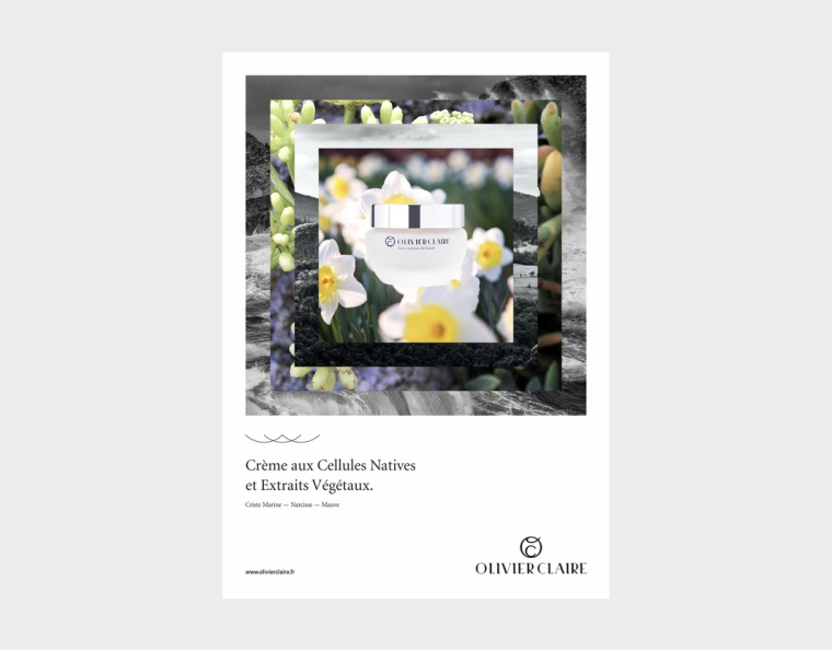 olivier claire 草本護膚品高端奢侈品牌視覺形象設計-VI設計-宣傳海報設計