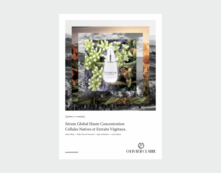olivier claire 草本護膚品高端奢侈品牌視覺形象設計-VI設計-宣傳海報設計