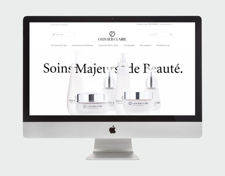 olivier claire 草本護膚品高端奢侈品牌視覺形象設計-VI設計-網站設計