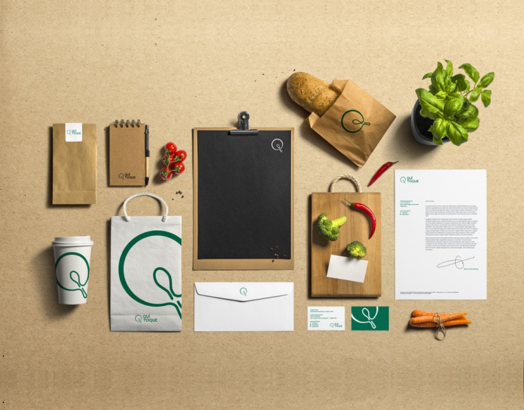 QUI TOQUE 外賣餐飲食材公司品牌VI形象設計-上海品牌設計公司