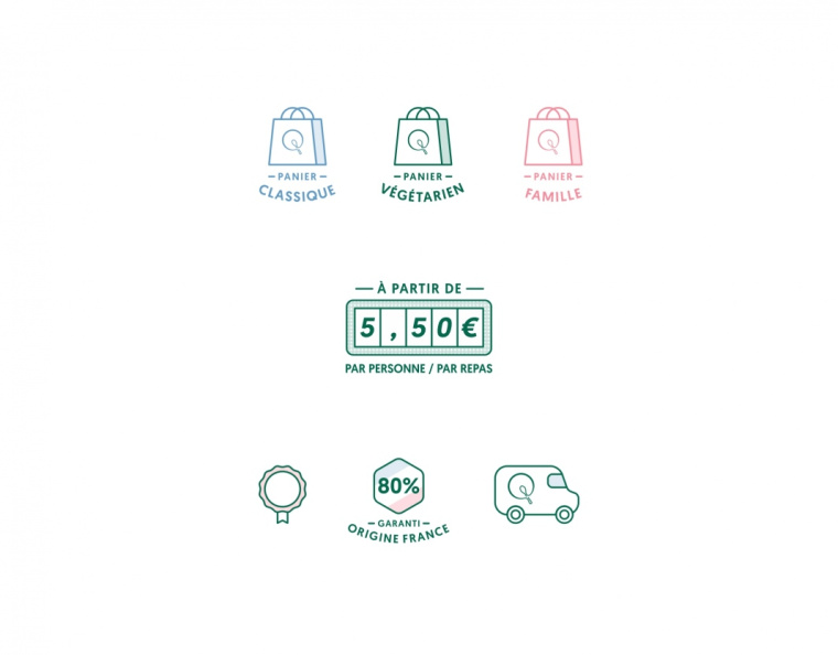 QUI TOQUE 外賣餐飲食材公司品牌VI形象設計-上海品牌設計公司