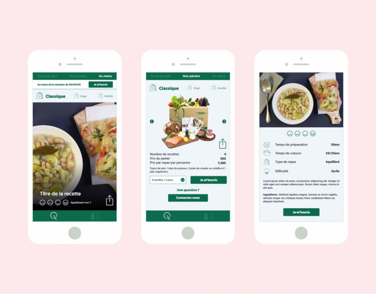 QUI TOQUE 外賣食材餐飲app界面設計-上海品牌設計公司