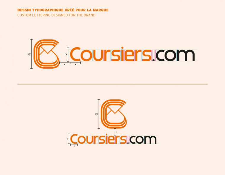 Coursiers快遞公司品牌形象設計-logo設計-上海品牌設計公司