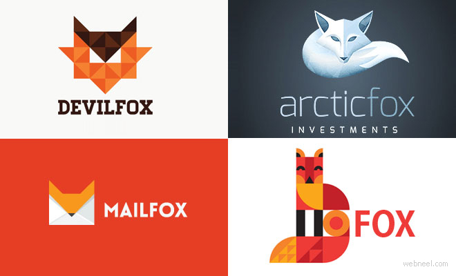 動物logo設計：40+創意狐貍logo設計-Fox Logo design-上海logo設計公司