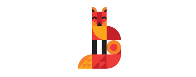 40+創意狐貍logo設計-Fox Logo design-上海logo設計公司