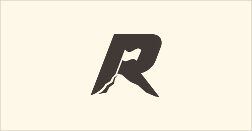字母“R”創意Logo設計-上海Logo設計公司，上海品牌策劃公司