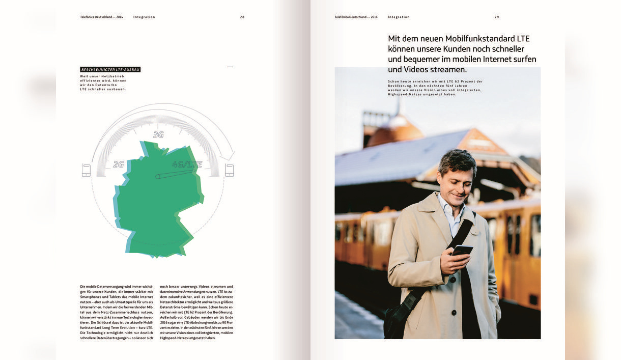 建設數字電信領先企業Telefonica德國年度報告宣傳畫冊設計-上海畫冊設計公司分享