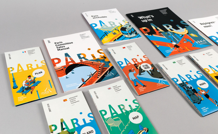 Paris 巴黎城市旅游品牌新形象設計-上海品牌設計公司