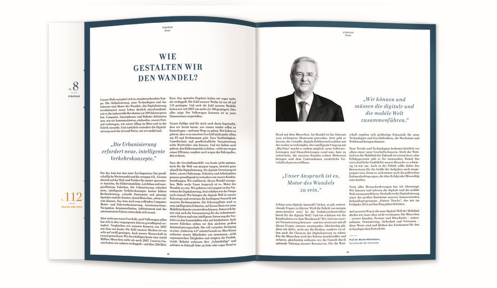 大眾2014年可持續發展報告畫冊設計-上海畫冊設計公司