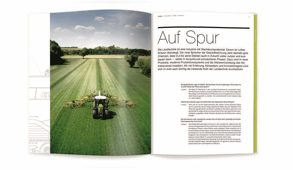 2014年CLAAS實施理念年度報告畫冊設計-上海畫冊設計公司分享