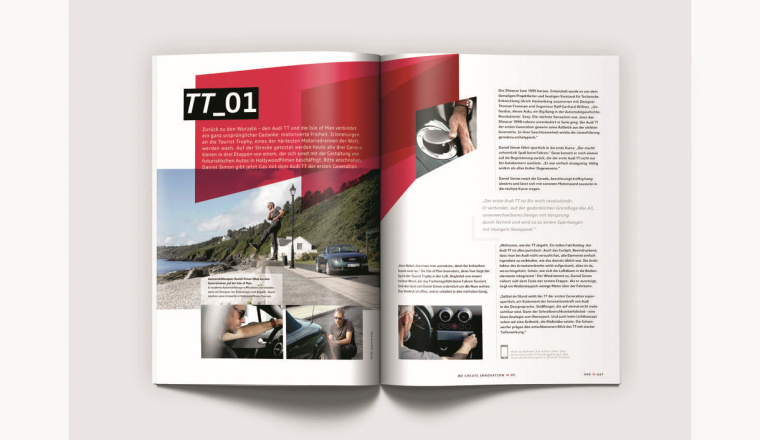 奧迪汽車“我們創造明天”年度報告畫冊設計-上海宣傳冊設計公司分享