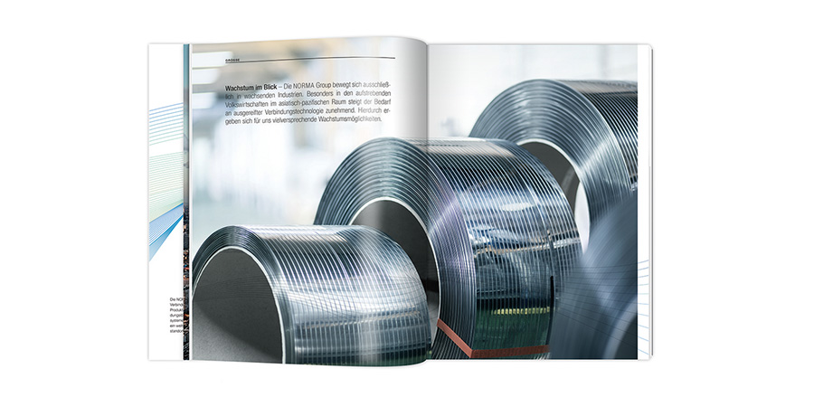 NORMA集團2013年度“增長連接”主題報告畫冊設計-上海畫冊設計公司分享