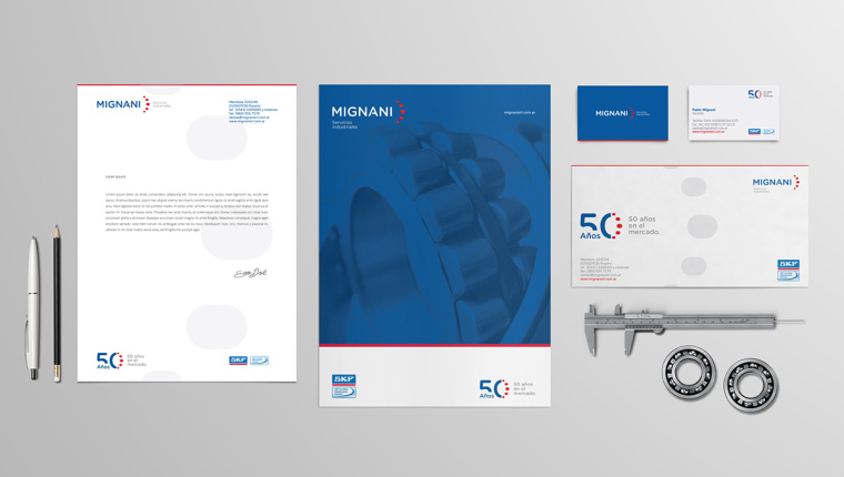 MIGNAN軸承品牌VI設計-上海工業品品牌形象設計logo設計VI設計公司