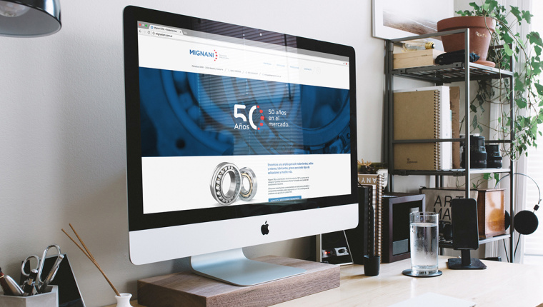 MIGNAN軸承品牌網站設計-上海工業品品牌形象設計logo設計VI設計公司
