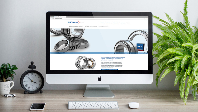 MIGNAN軸承品牌網站設計-上海工業品品牌形象設計logo設計VI設計公司