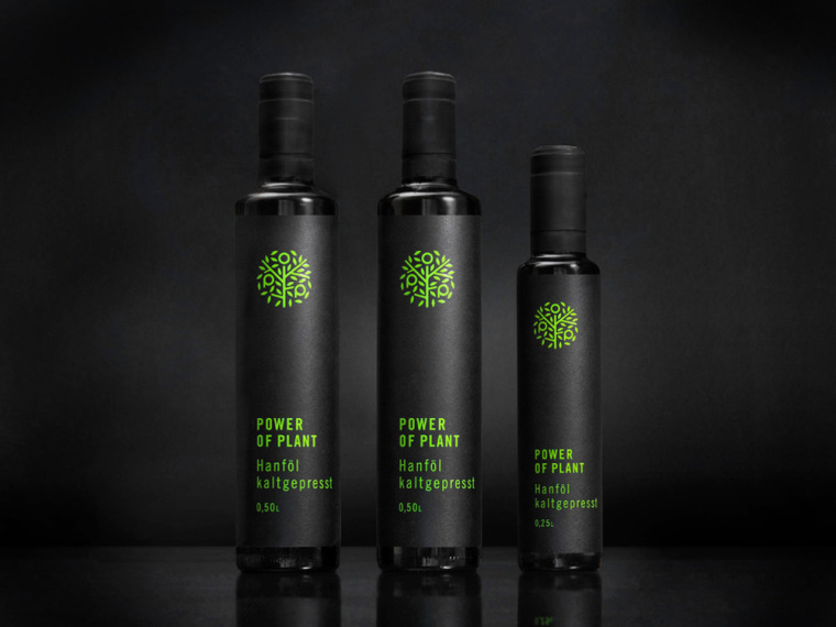 植物的力量品牌麻油食用油logo設計包裝設計-上海品牌設計公司