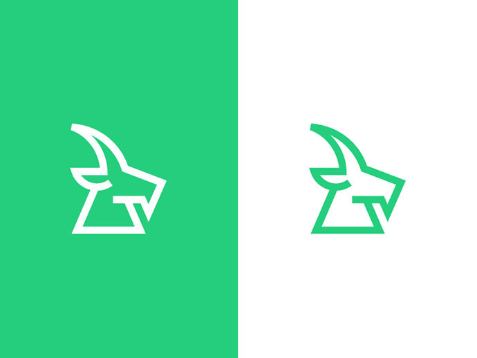 上海logo設計公司分享：2017年40個令人驚奇的Logo設計圖片欣賞-山羊/logo設計