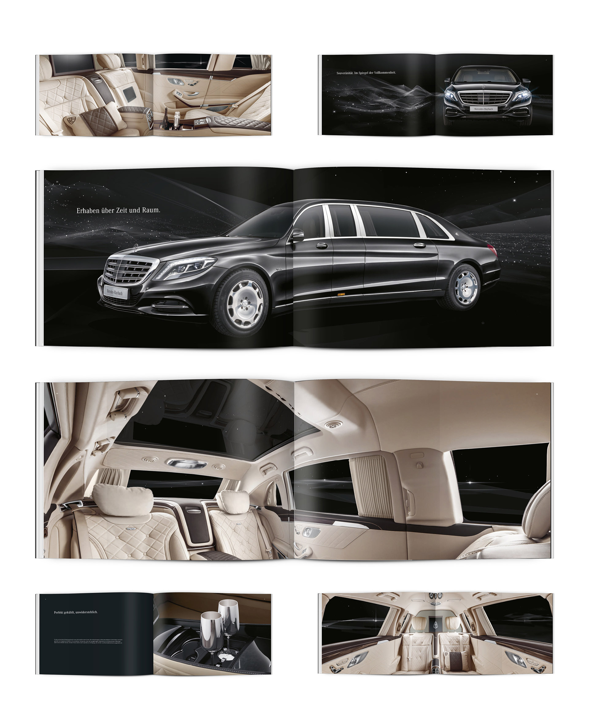 新奔馳邁巴赫S600普爾曼汽車宣傳冊設計-上海宣傳畫冊設計公司