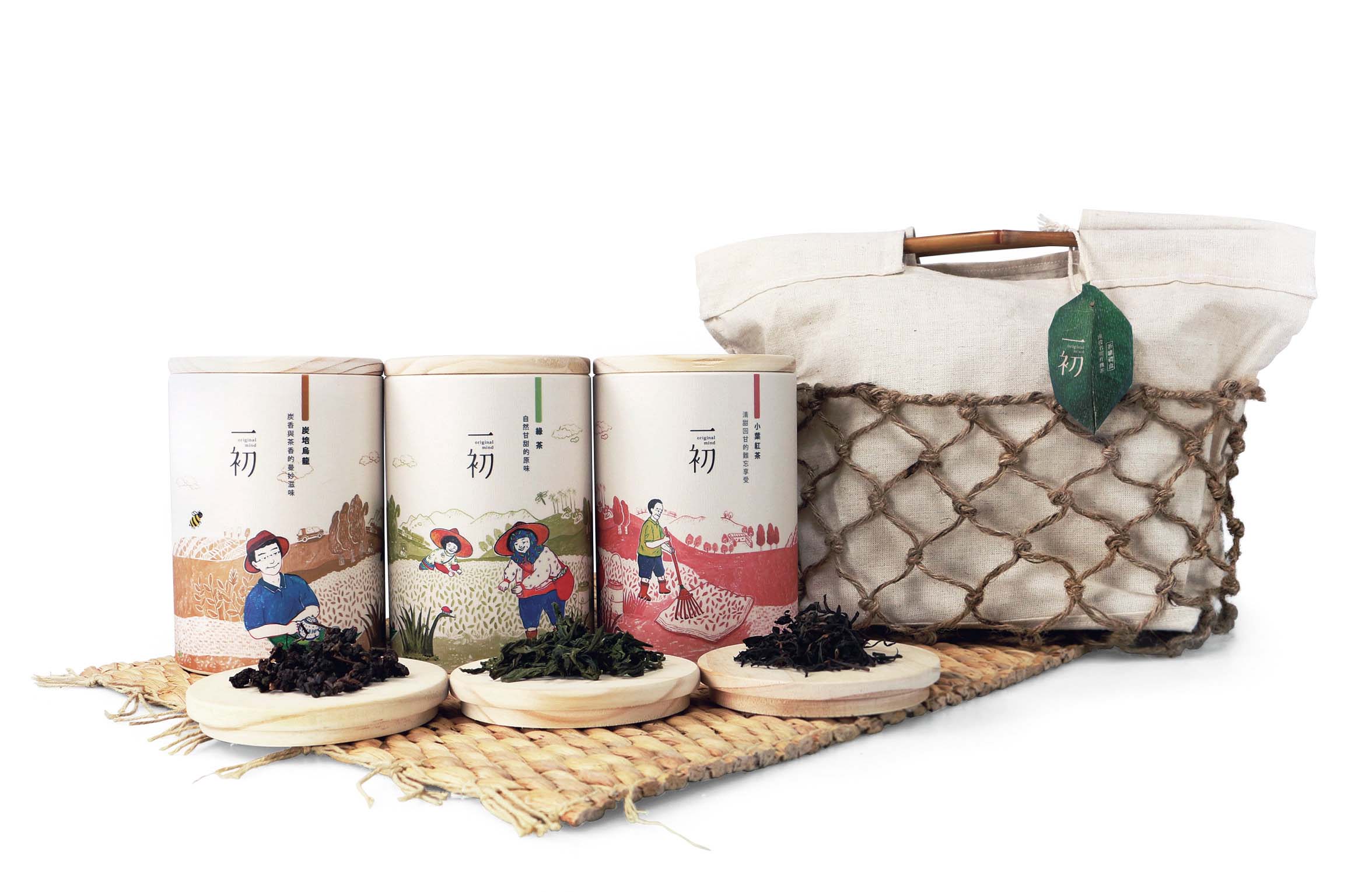 涂鴉插畫風格臺灣一初品牌有機茶葉包裝設計-上海包裝設計公司分享