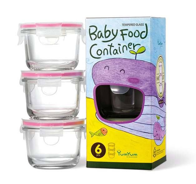 YumYum 嬰兒寶寶套餐飯盒包裝設計--小魚插畫-上海嬰兒產品包裝設計公司