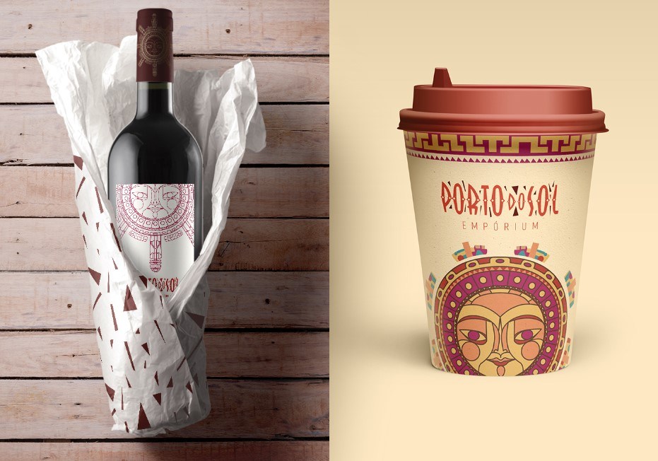 巴西民族餐廳印加文化餐飲品牌VI形象設計logo設計-上海品牌VI形象設計公司