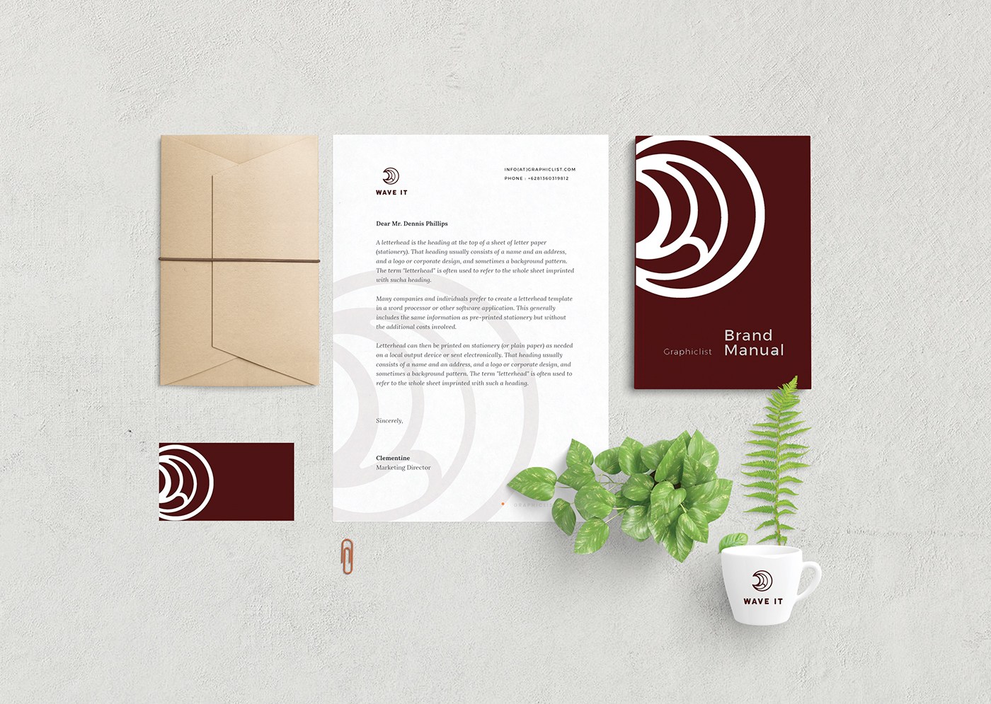 Wave It 頭發護理產品品牌發型品牌抽象波形寫意logo設計品牌VI形象設計