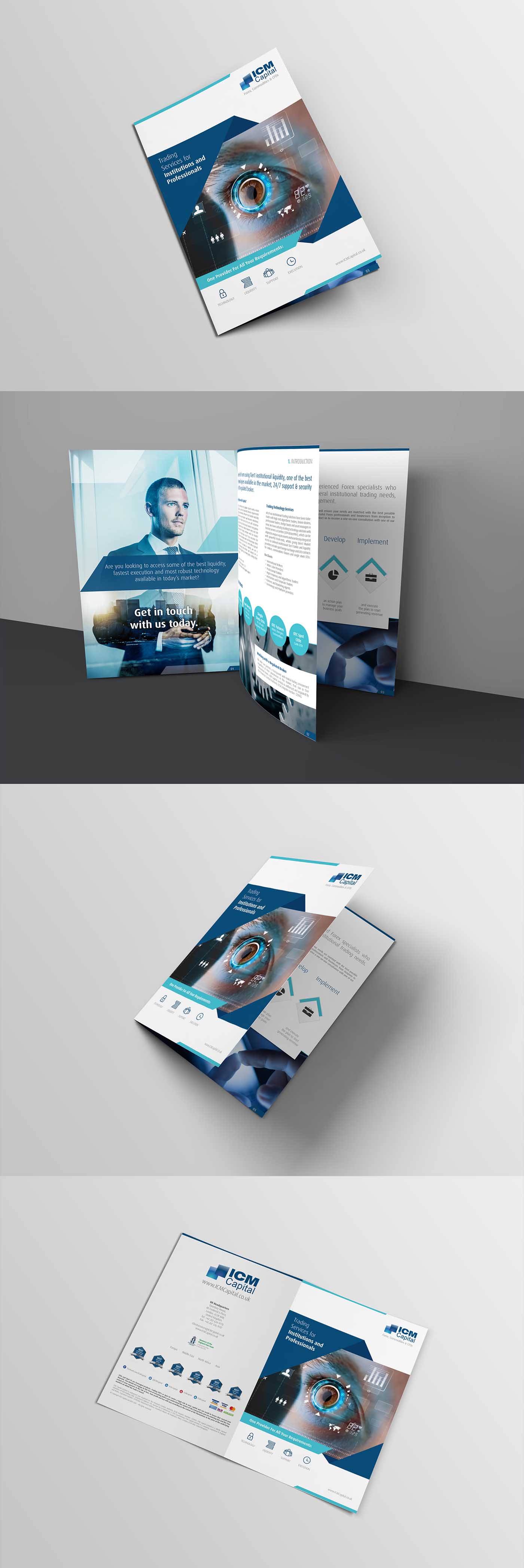 美國(guó)ICM貿(mào)易公司藍(lán)色冷色調(diào)商務(wù)宣傳畫(huà)冊(cè)設(shè)計(jì)-上海畫(huà)冊(cè)設(shè)計(jì)公司
