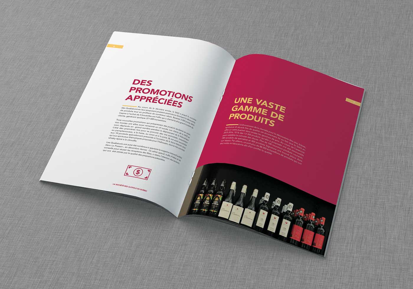  法國經(jīng)典暖色撞色美食SAQ宣傳冊設(shè)計-上海餐飲宣傳畫冊設(shè)計公司