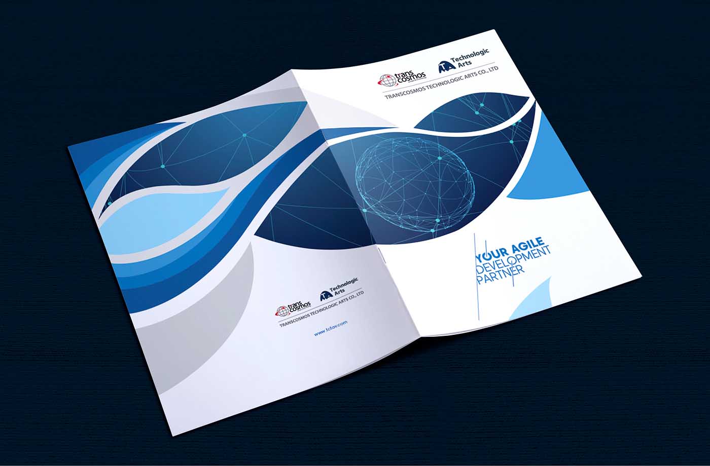 越南創世紀科技藝術公司商務風格宣傳冊-上海宣傳冊設計公司