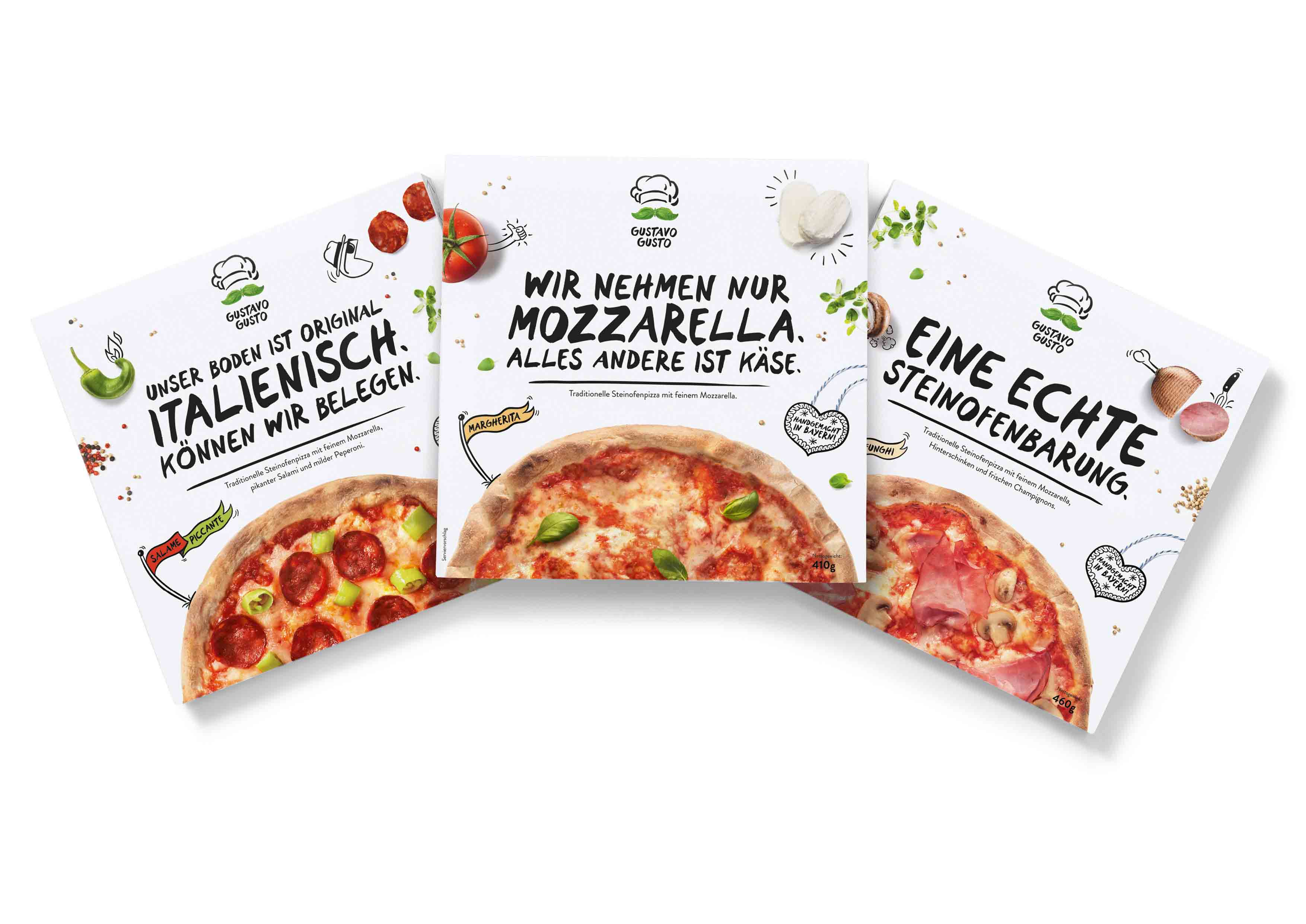 古斯塔沃趣味冷凍披薩包裝設(shè)計(jì)-上海包裝設(shè)計(jì)公司外賣(mài)食品包裝欣賞