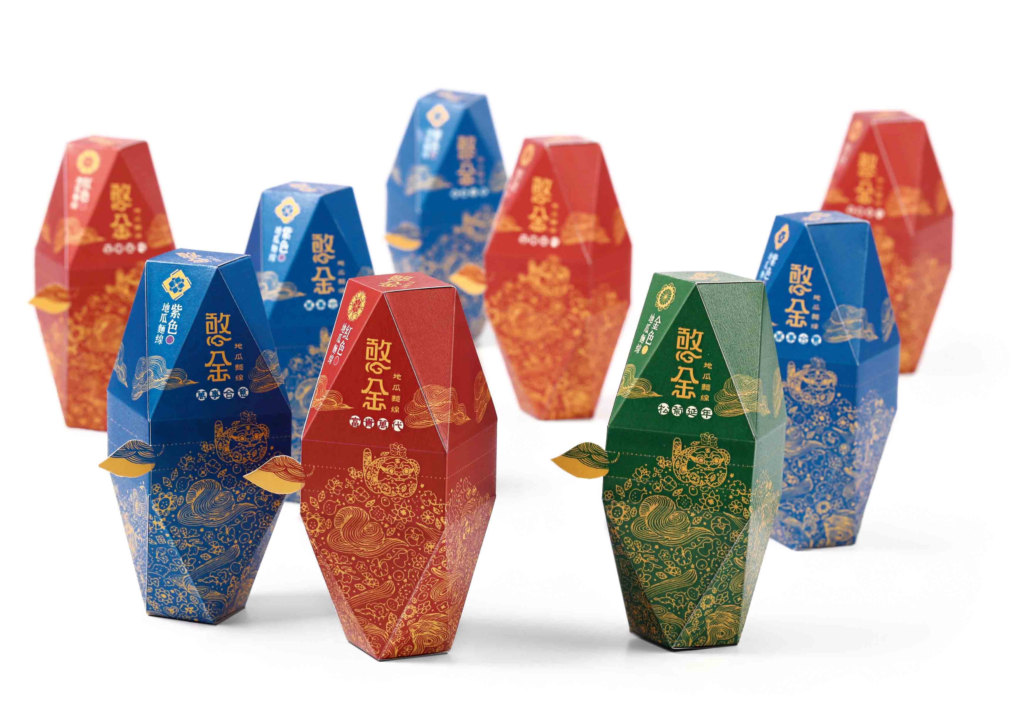 臺灣傳統民族風插畫創意面條包裝-上海包裝設計公司