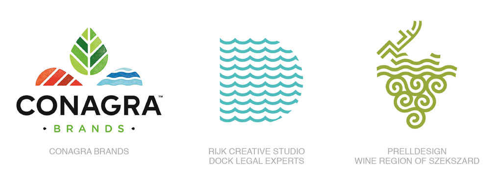 不同形狀的線條組合logo-2017年LOGO設計趨勢報告完整版-上海LOGO設計公司