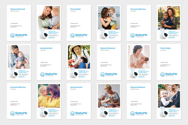 StethoMe兒童日常健康監測精密醫療設備品牌形象策劃設計-vi設計