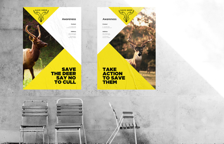 拯救野生鹿群動物公益品牌VI形象設計-上海品牌VI設計公司