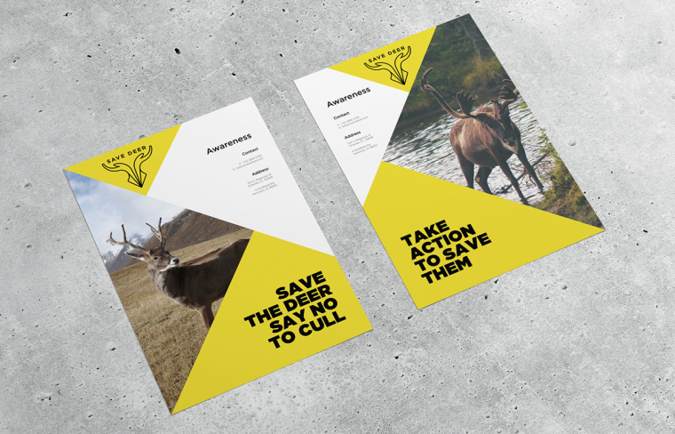 拯救野生鹿群動物公益品牌VI形象設計-上海品牌VI設計公司