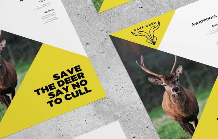 拯救野生鹿群動物公益品牌VI形象設計-上海品牌VI設計公司