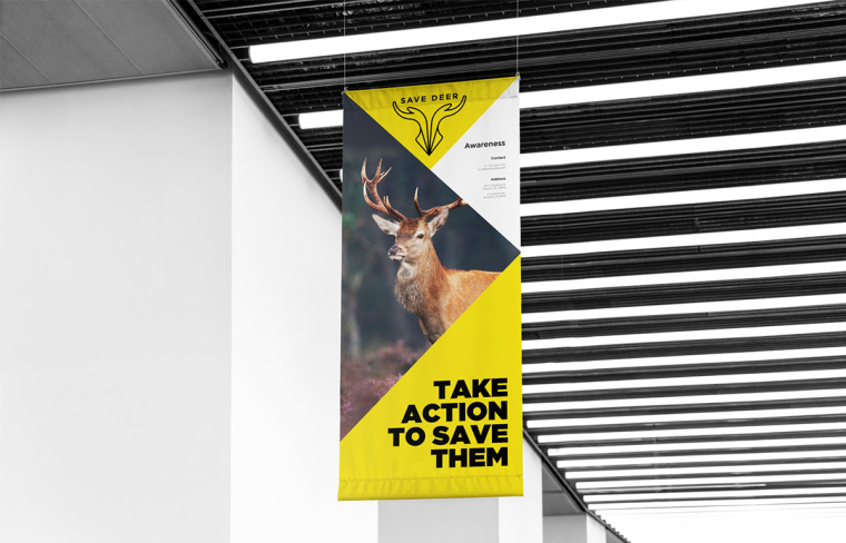 拯救野生鹿群動物公益品牌VI形象設計-上海品牌VI設計公司