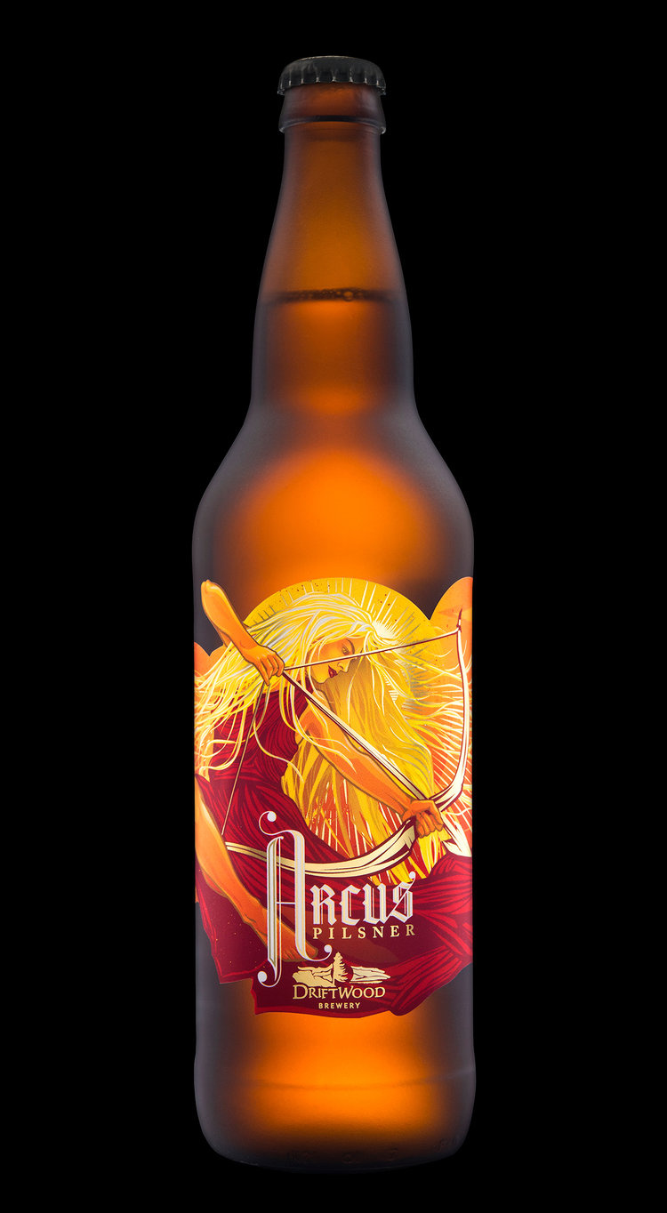 Driftwood啤酒包裝設計太陽女神插畫設計-上海包裝設計公司
