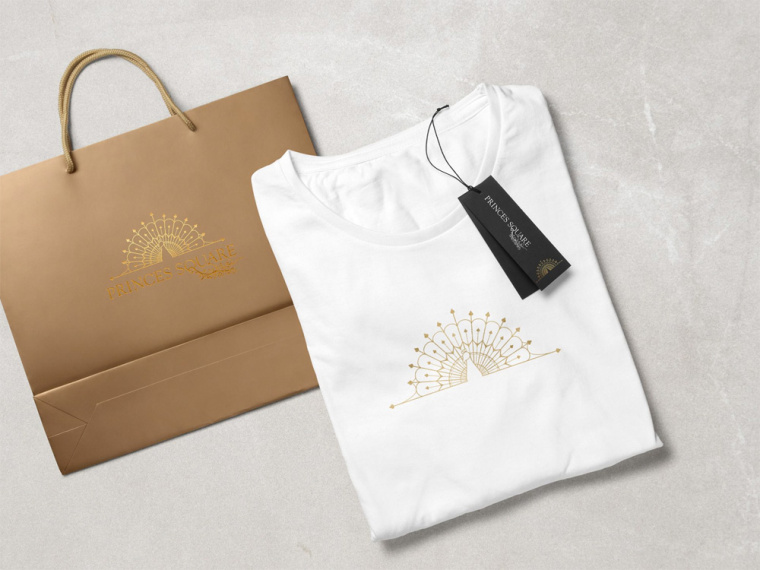 Princes 王子購物中心商場孔雀logo設計品牌vi形象設計-上海vi設計公司